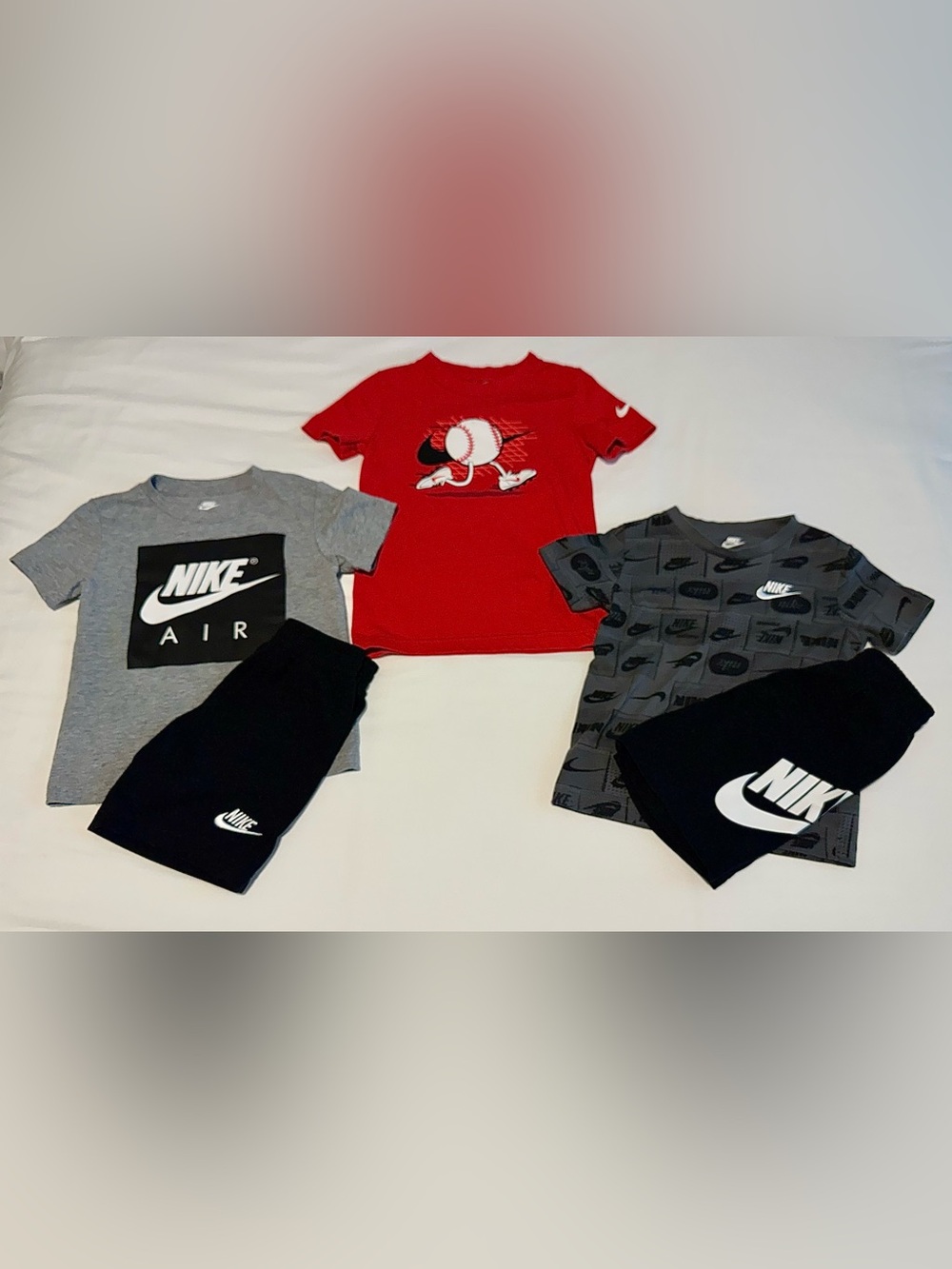 Nike Toddler Boys Tee T-Shirt Graphic Shirt & Short Set Bundle Lot 4T